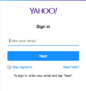 yahoo mail sign in