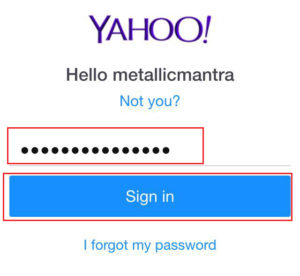 sign to yahoo mail