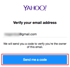 sign up yahoo with your own email address